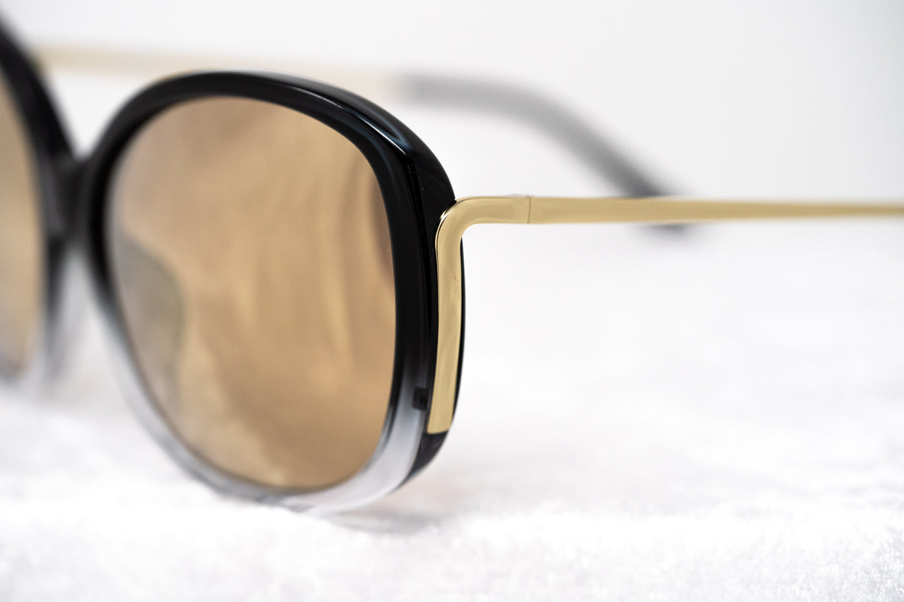 Prabal Gurung Sunglasses Oversized Black and Gold