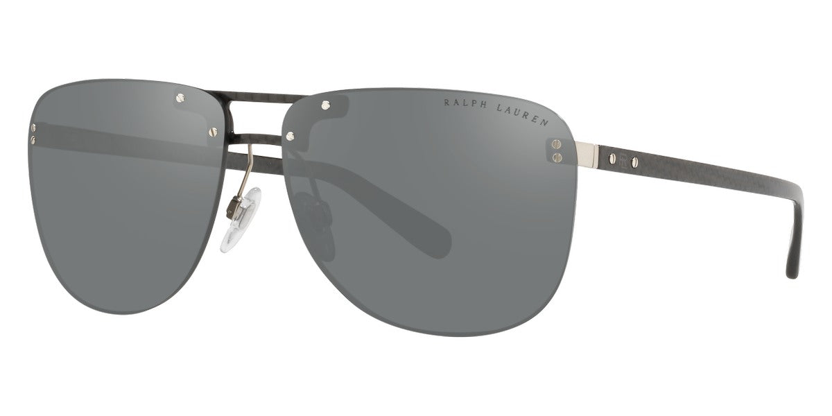 Ralph Lauren Men's Sunglasses Rimless Browline Carbon RL706257066G