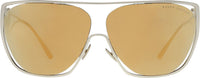 Thumbnail for Ralph Lauren Women's Sunglasses Shield Gold RL7063 91167P