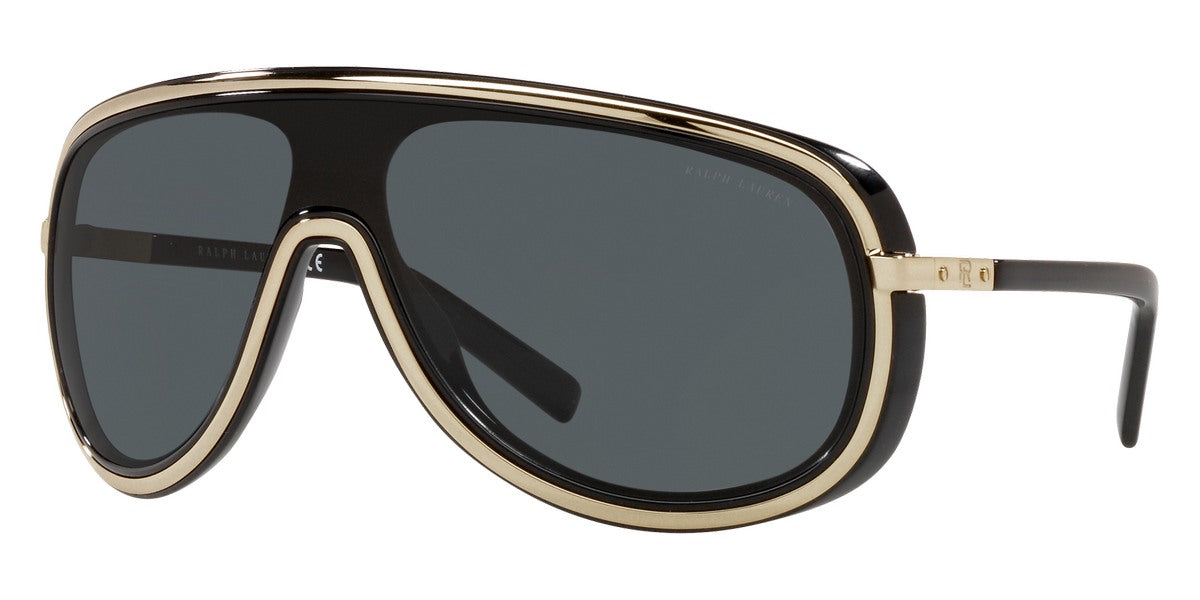 Ralph Lauren Men's Sunglasses Shield Black/Gold RL7069900487