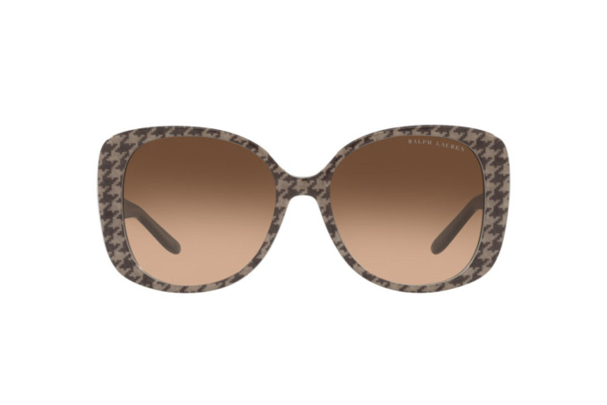Ralph Lauren Women's Sunglasses Oversized Square Beige Houndstooth RL8196BU599874