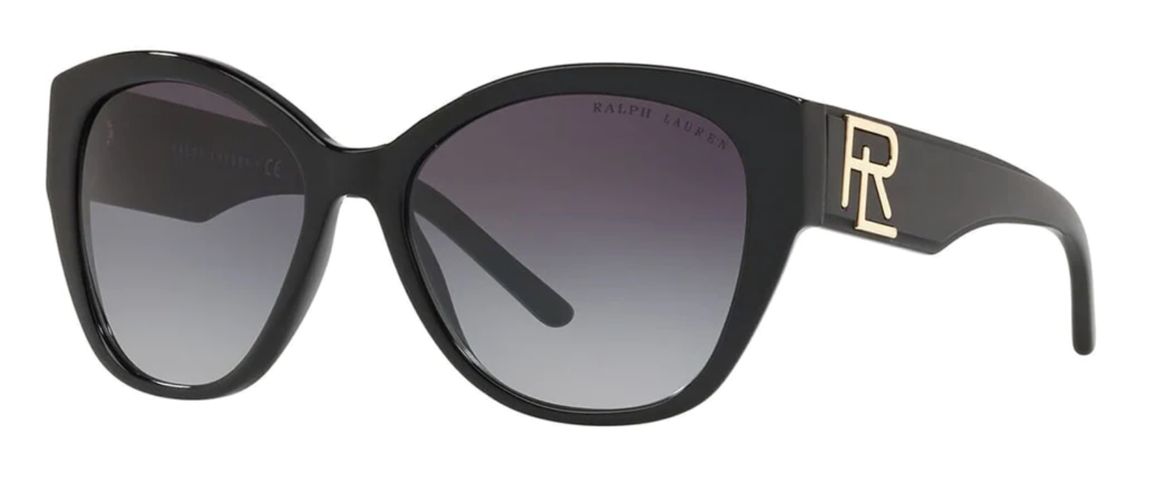 Ralph Lauren Women's Sunglasses Butterfly Black RL8168 50018G