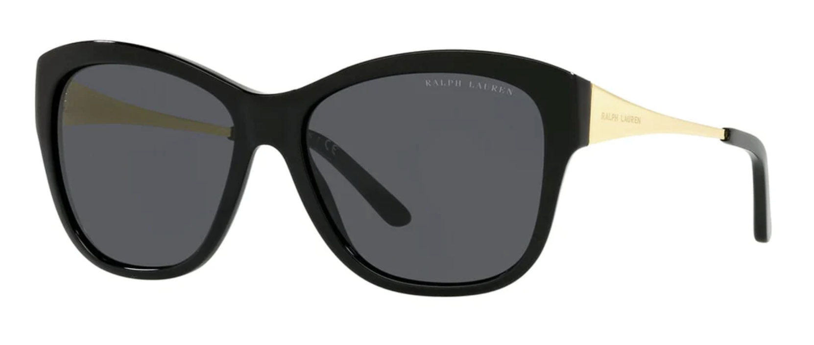 Ralph Lauren Women's Sunglasses Oversized Butterfly Black RL8187500187