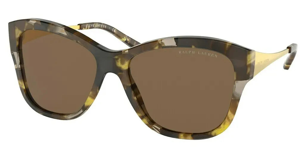 Ralph Lauren Women's Sunglasses Oversized Butterfly Mustard Marble RL8187590973