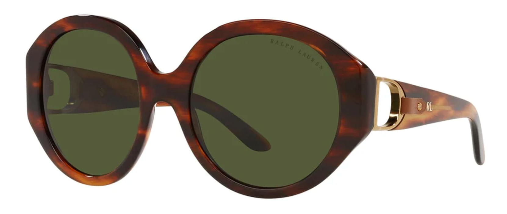 Ralph Lauren Women's Sunglasses Oversized Round Tortoise RL8188Q500771