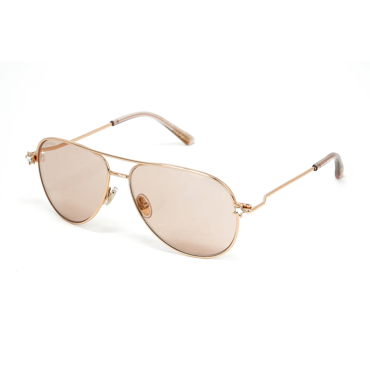 Jimmy Choo Women's Sunglasses Pilot Pink/Rose Gold SANSA/S DDB
