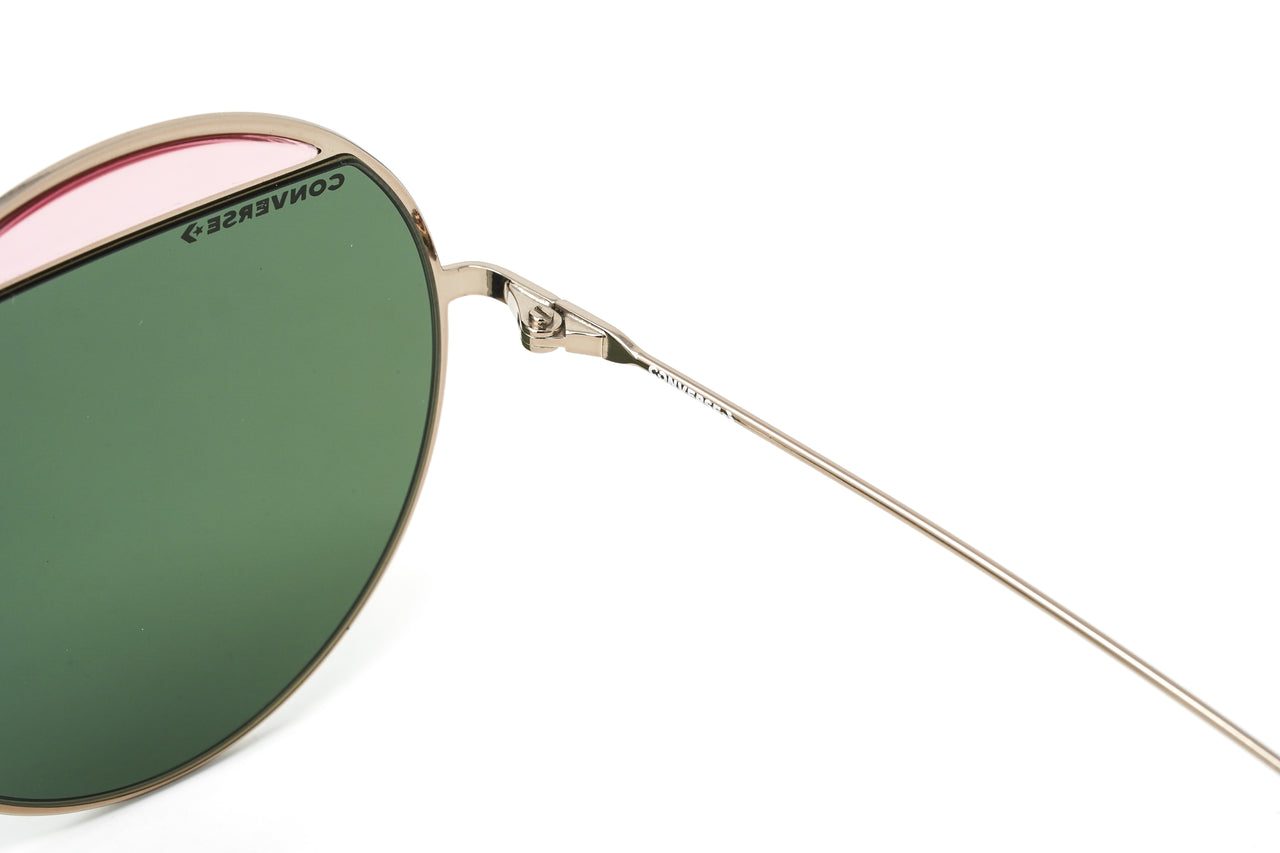 Converse Women's Sunglasses Round Bronze and Green Lenses SCO147 08FE
