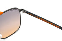 Thumbnail for Converse Men's Sunglasses Square Flat Top Matte Grey and Orange SCO224 0627