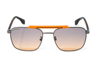 Thumbnail for Converse Men's Sunglasses Square Flat Top Matte Grey and Orange SCO224 0627