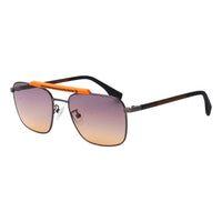 Thumbnail for Converse Men's Sunglasses Square Flat Top Matte Grey and Orange SCO224 0627