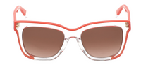 Thumbnail for Furla Women's Sunglasses Classic Square Clear/Red SFU069 0AFM