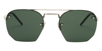 Thumbnail for Saint Laurent Men's Sunglasses Irregular Rimless Silver/Green SL 422 004 52