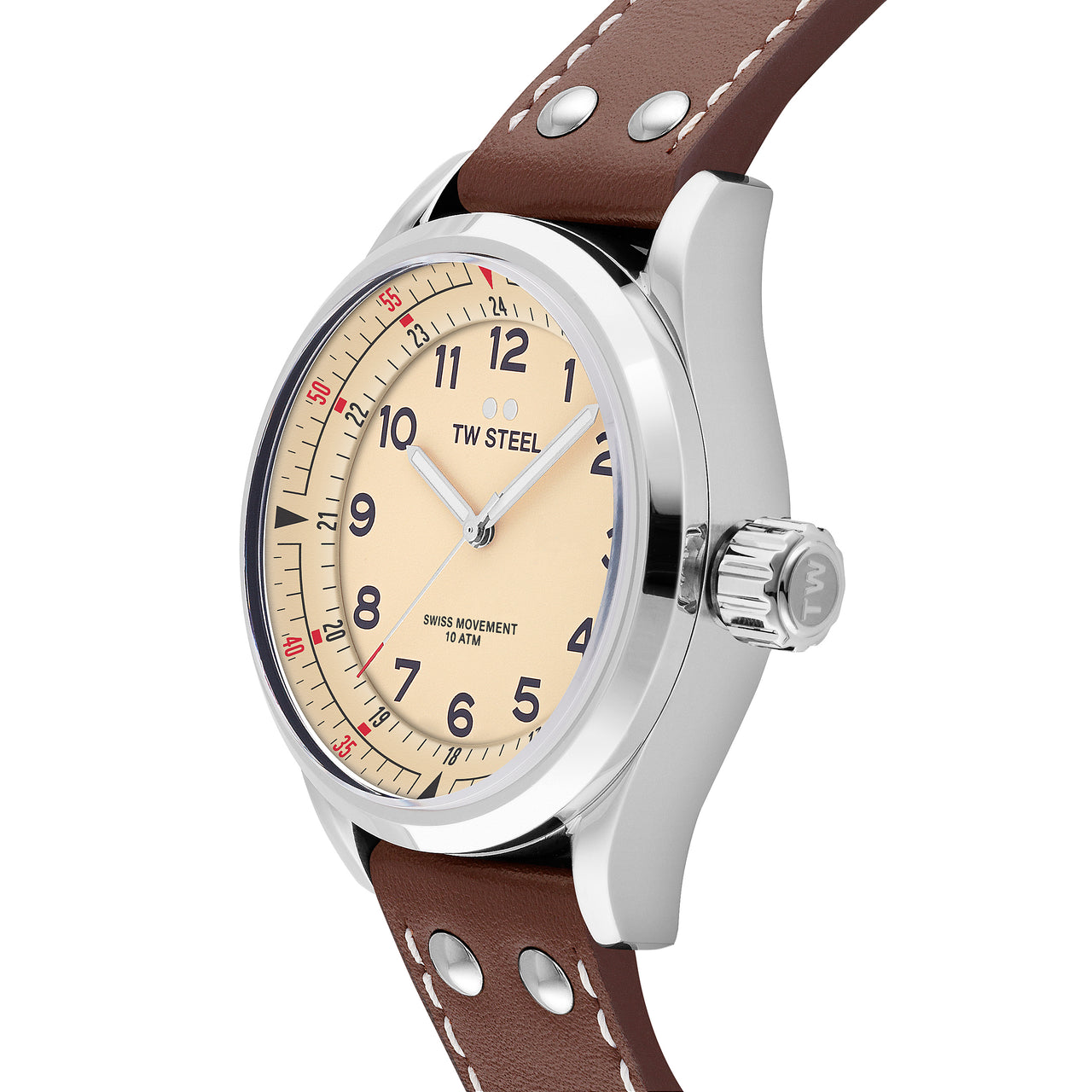 TW Steel Watch Swiss Volante Cream SVS101