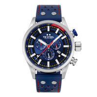 Thumbnail for TW Steel Watch Men's Swiss Volante Chronograph Fast Lane Blue SVS206