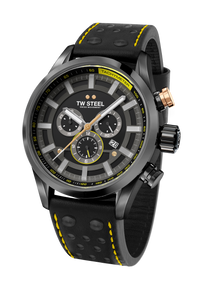 Thumbnail for TW Steel Watch Men's Swiss Volante Chronograph Fast Lane Black SVS207