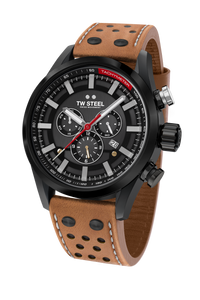 Thumbnail for TW Steel Watch Men's Swiss Volante Chronograph Fast Lane Brown SVS209