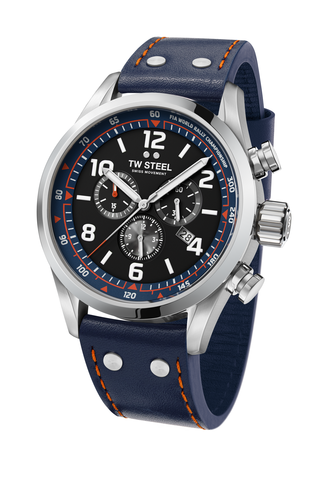 TW Steel Watch Swiss Volante Chronograph WRC Blue Special Edition SVS311