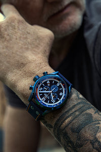Thumbnail for TW Steel Watch Swiss Volante Chronograph WRC Blue PVD Special Edition SVS312