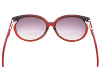 Thumbnail for Swarovski Emilia Women's Sunglasses Oversized Oval Cat Eye Burgundy SK0081-F 71T
