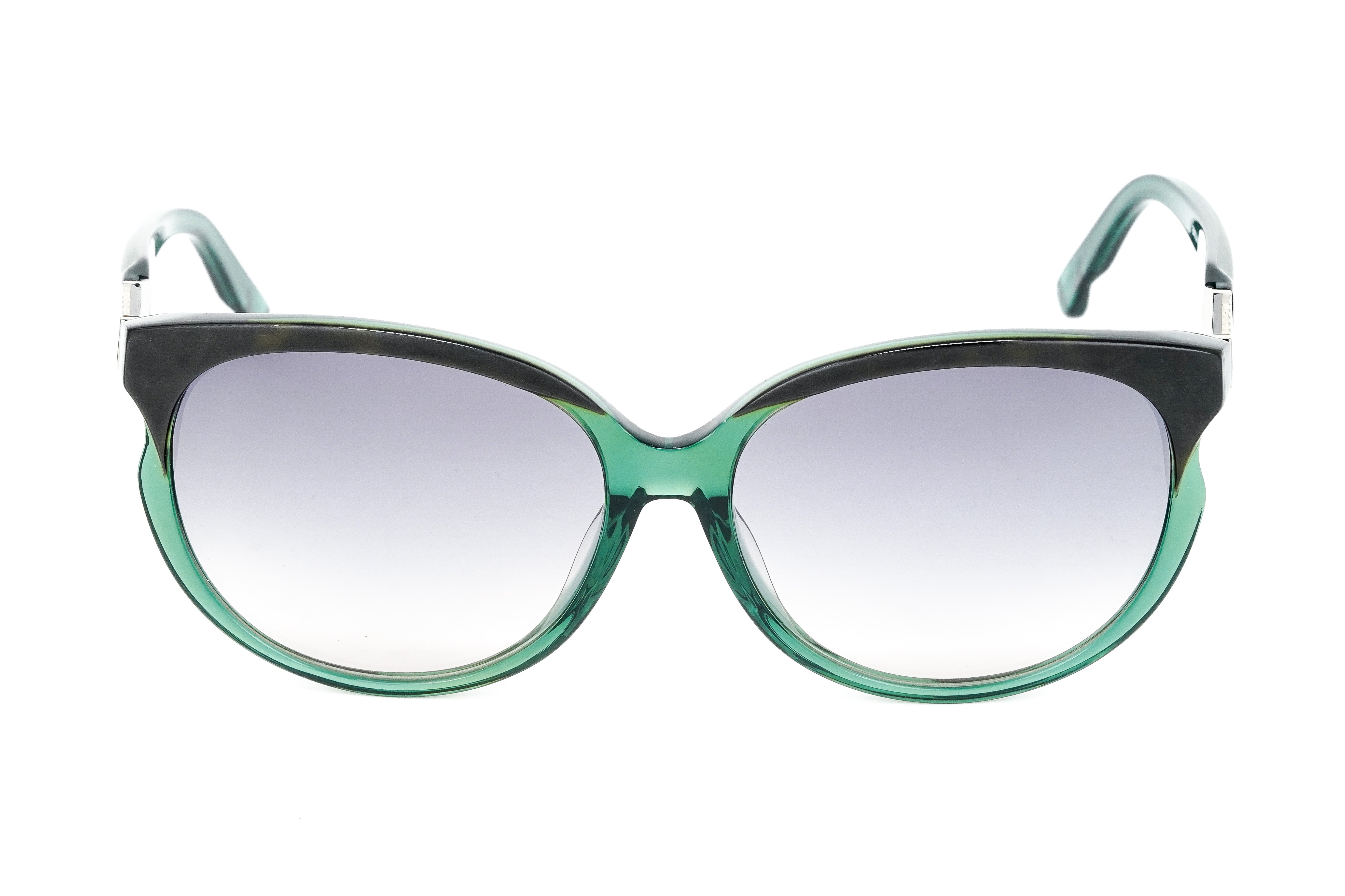 Swarovski Emilia Women's Sunglasses Oversized Oval Dark Green Gradient Grey SK0081/ 96P