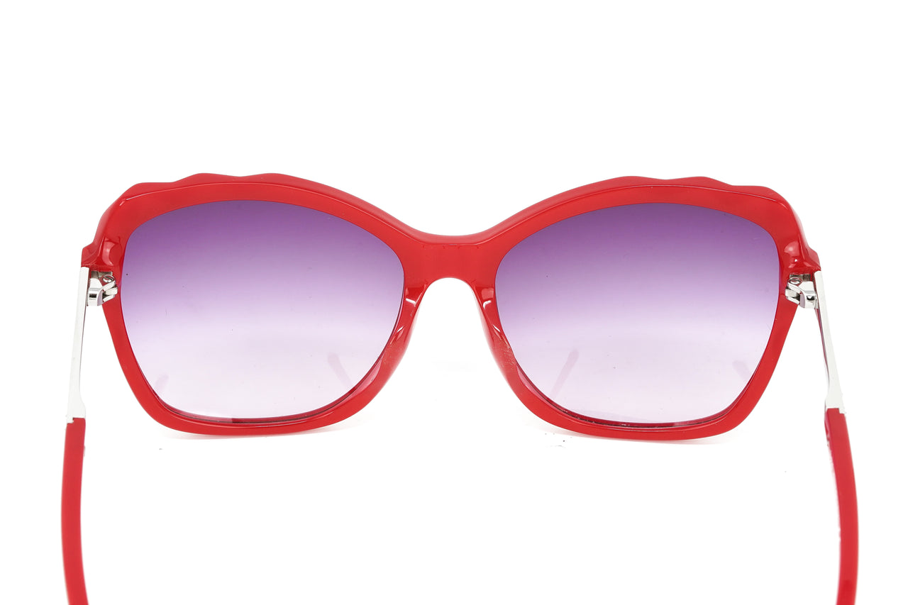 Swarovski Women's Flavia Sunglasses Cat Eye Red SK0106-F/S 72B