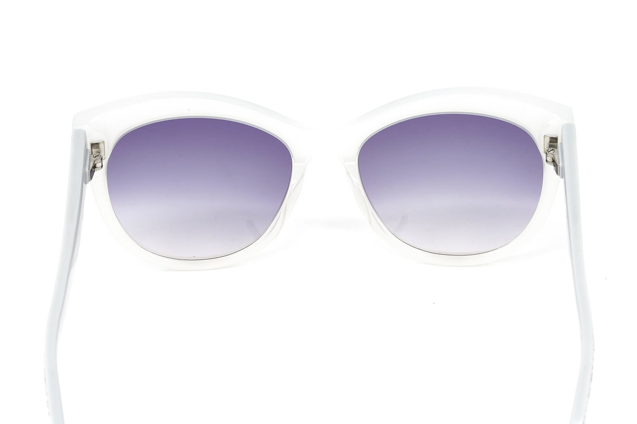 Swarovski Women's Fabulous Sunglasses Oval Cat Eye Translucent Grey SK0110-F/S 21B
