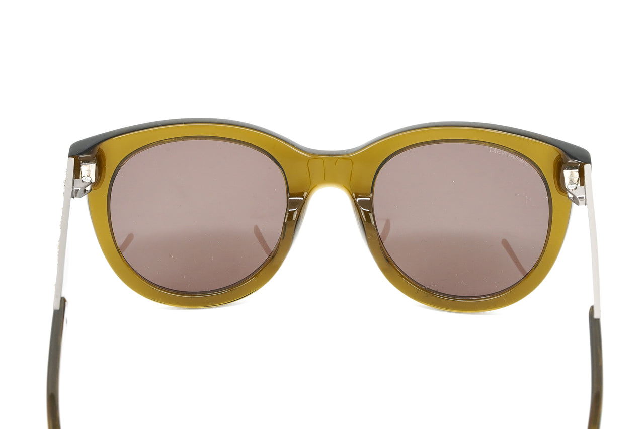 Swarovski Unisex Sunglasses Round Cat Eye Translucent Green SK0126/S 96J