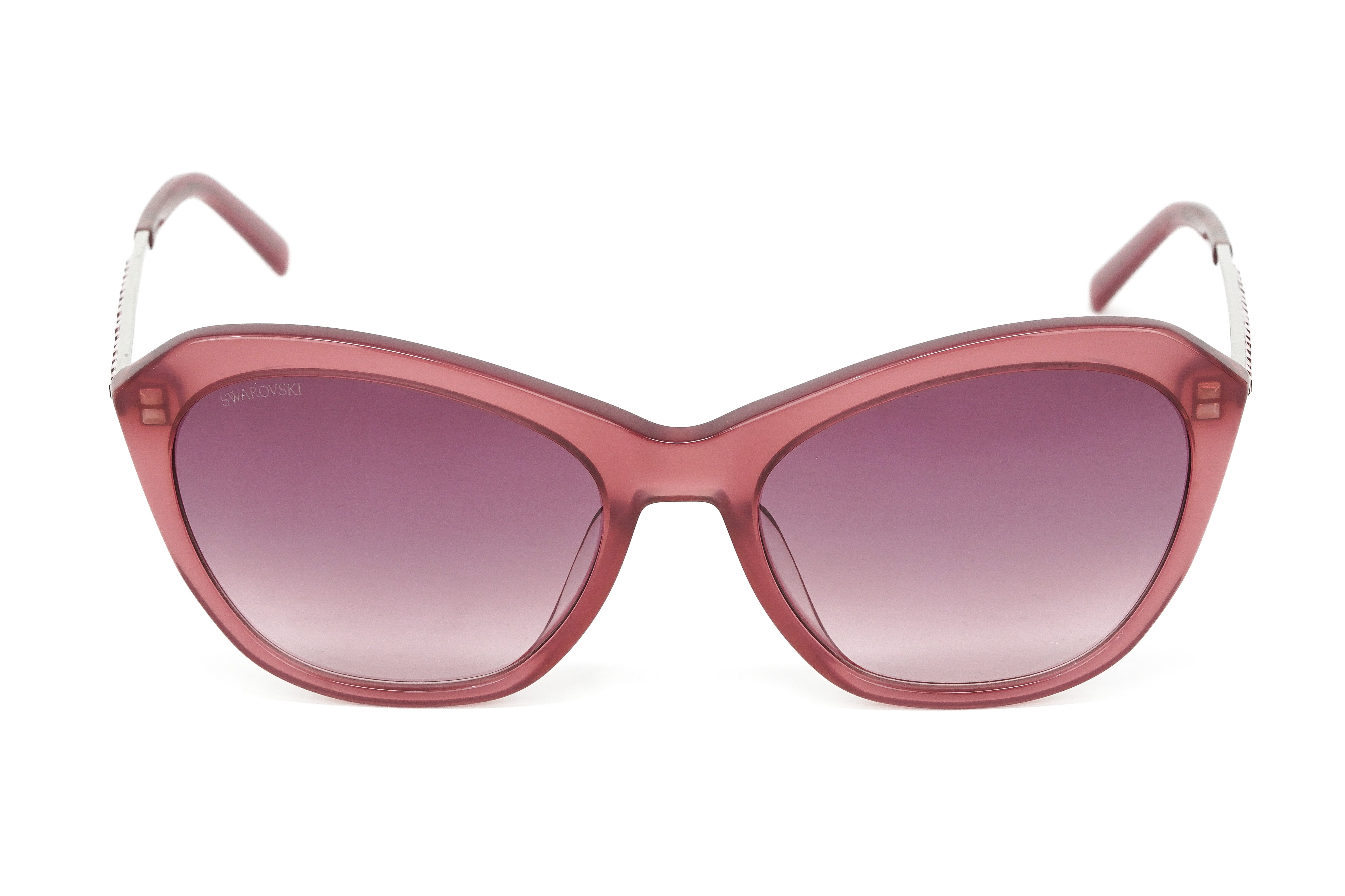 Swarovski Women's Sunglasses Oval Cat Eye Translucent Purple SK0143 72Z