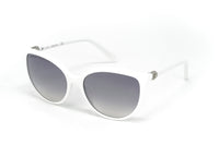Thumbnail for Swarovski Women's Sunglasses Oval Cat Eye White Gradient Grey SK0147/S 21C