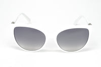 Thumbnail for Swarovski Women's Sunglasses Oval Cat Eye White Gradient Grey SK0147/S 21C