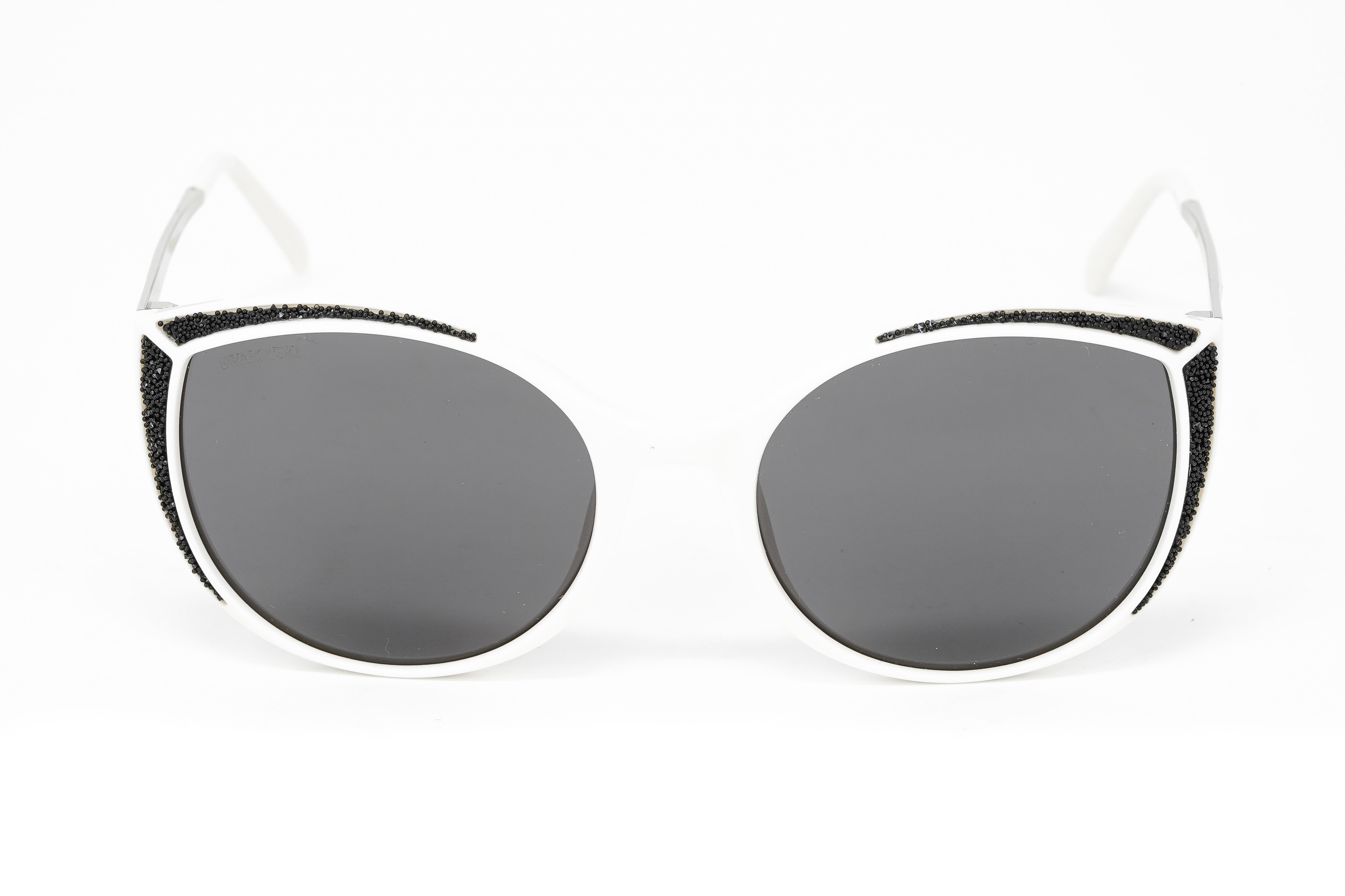 Swarovski Women's Sunglasses Oval Cat Eye White SK0168/S 21A