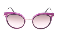 Thumbnail for Swarovski Women's Sunglasses Round Cat Eye Deep Purple SK0169 78T