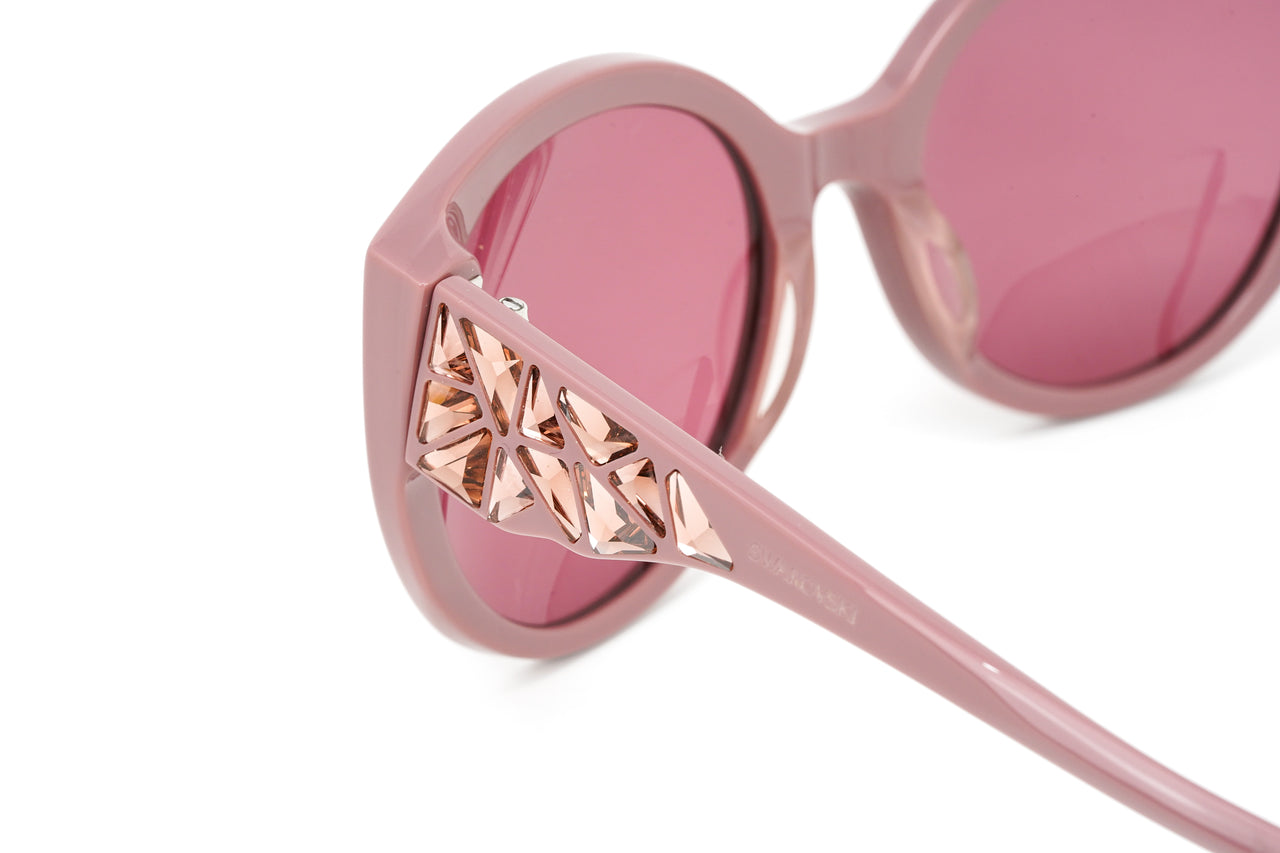 Swarovski Women's Sunglasses Round Cat Eye Thulian Pink SK0174/S 72S
