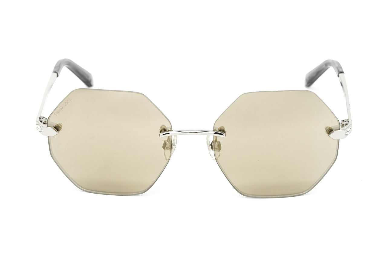 Swarovski Women's Sunglasses Hexagon Mirrored