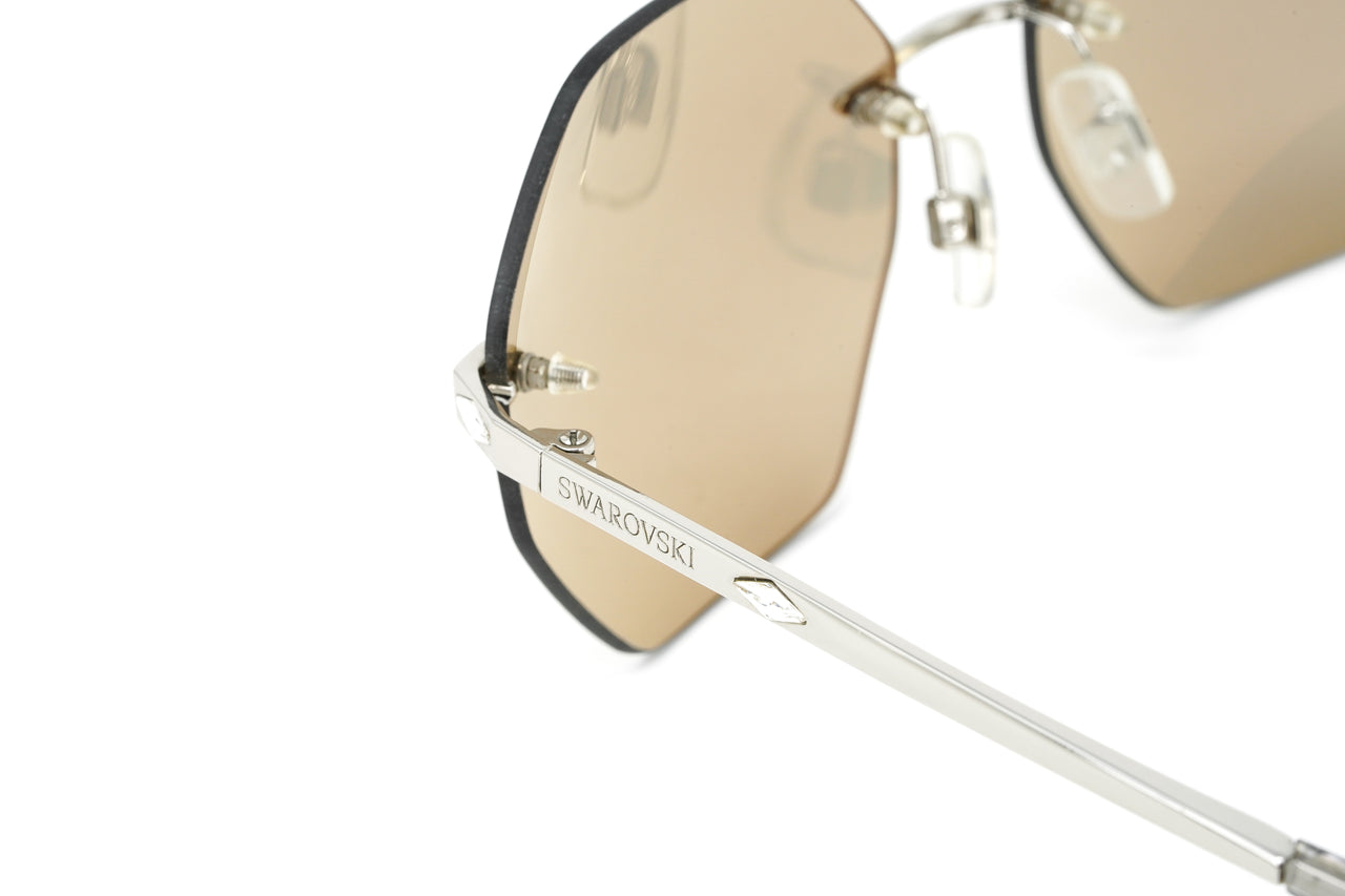 Swarovski Women's Sunglasses Hexagon Mirrored