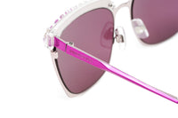 Thumbnail for Swarovski Women's Sunglasses Square Browline Pink SK0196 83S