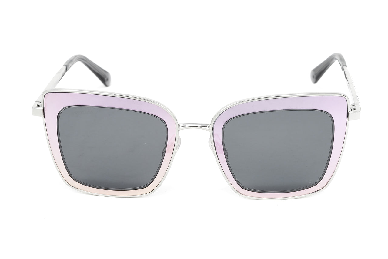 Swarovski Women's Sunglasses Square Cat Eye Mirror Pink SK0198/S 16A