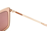 Thumbnail for Swarovski Women's Sunglasses Square Cat Eye Gold Pink SK0198/S 28E