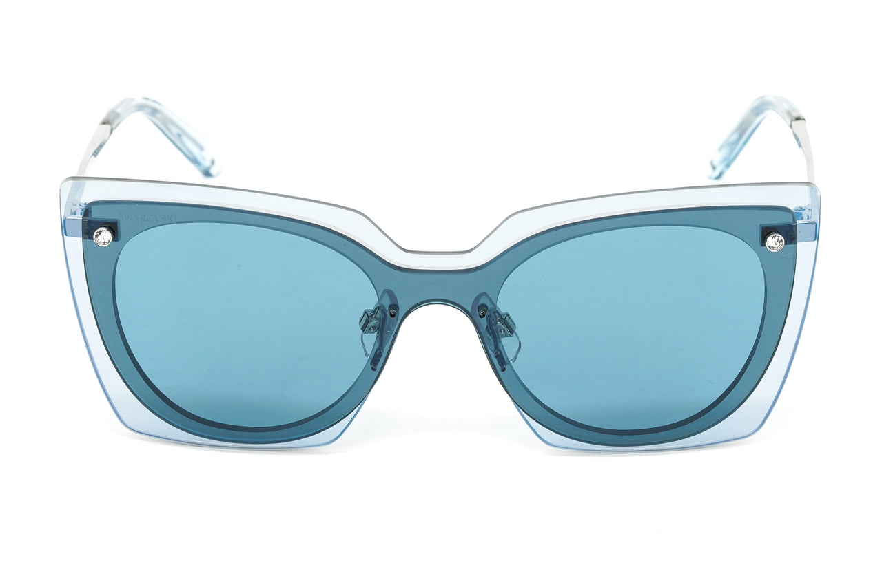 Swarovski Women's Sunglasses Square Blue SK0201/S 16V