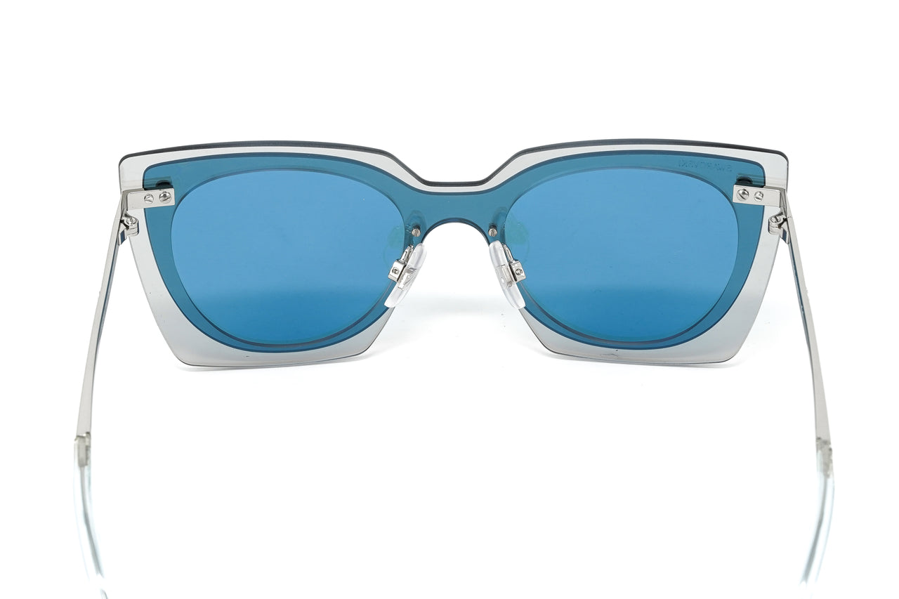 Swarovski Women's Sunglasses Square Blue SK0201/S 16V