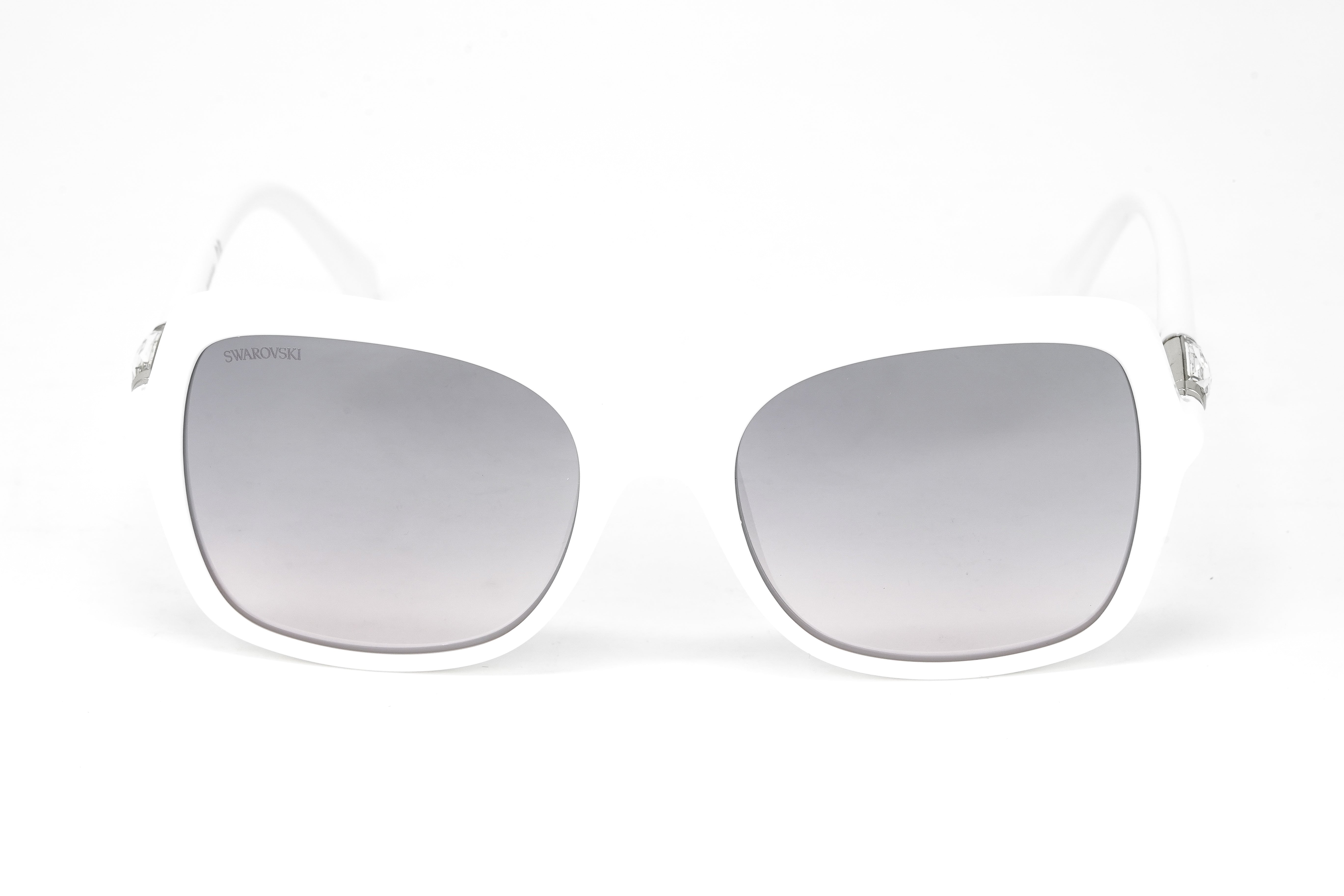 Swarovski Women's Sunglasses Square Grey Mirror SK0235-H/S 21U