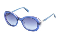 Thumbnail for Swarovski Women's Sunglasses Oval Translucent Blue SK0281/S 92W