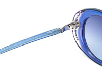 Thumbnail for Swarovski Women's Sunglasses Oval Translucent Blue SK0281/S 92W