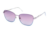 Thumbnail for Swarovski Women's Sunglasses Rectangular Gradient Purple Blue SK0284/S 83Z