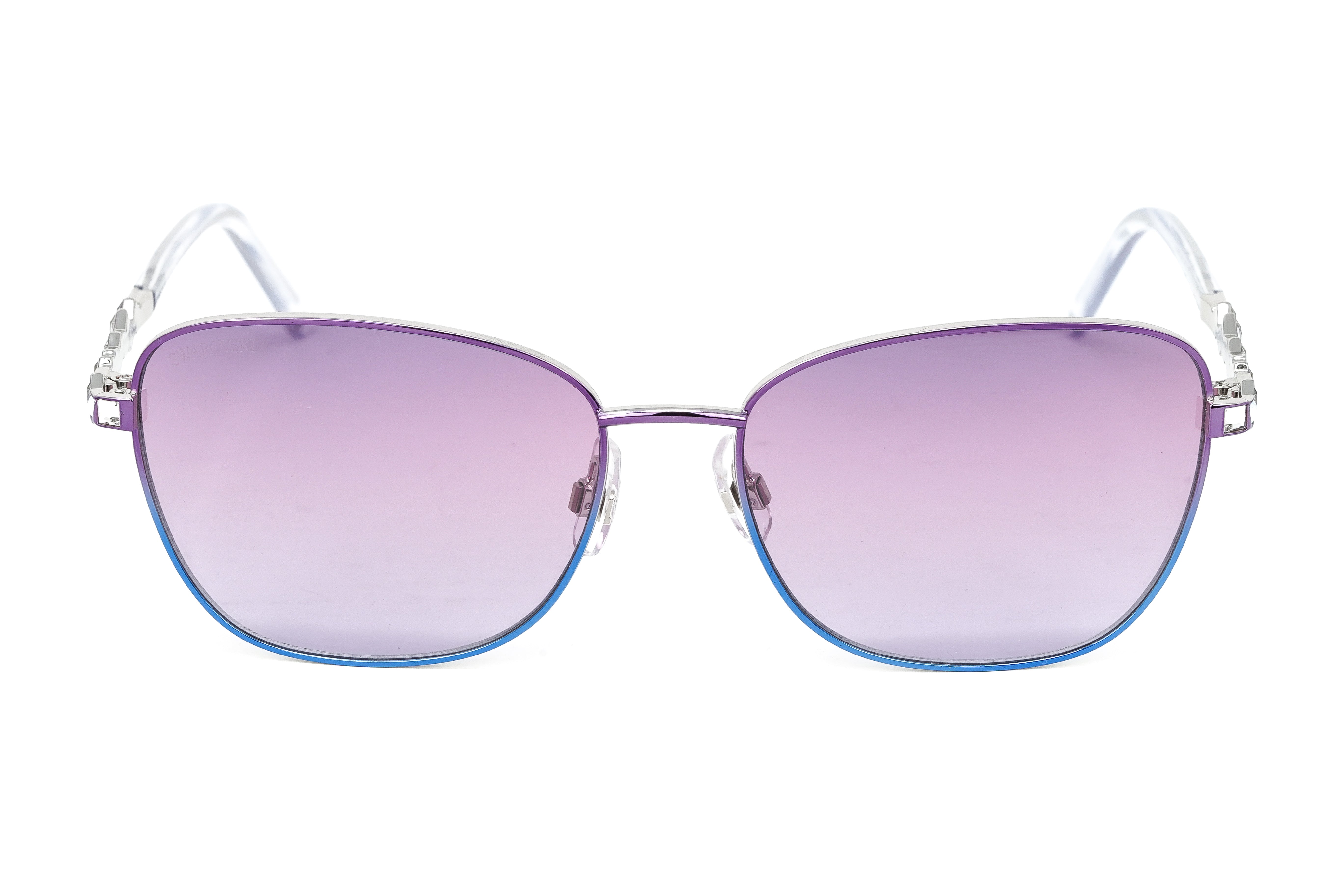 Swarovski Women's Sunglasses Rectangular Gradient Purple Blue SK0284/S 83Z