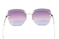 Thumbnail for Swarovski Women's Sunglasses Square Gradient Purple SK0287-D/S 83Z