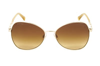 Thumbnail for Swarovski Women's Sunglasses Butterfly Pilot Gold Brown SK0290/S 30F