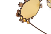 Thumbnail for Swarovski Women's Sunglasses Irregular Shiny Brown Yellow Mirror