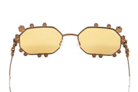 Thumbnail for Swarovski Women's Sunglasses Irregular Shiny Brown Yellow Mirror