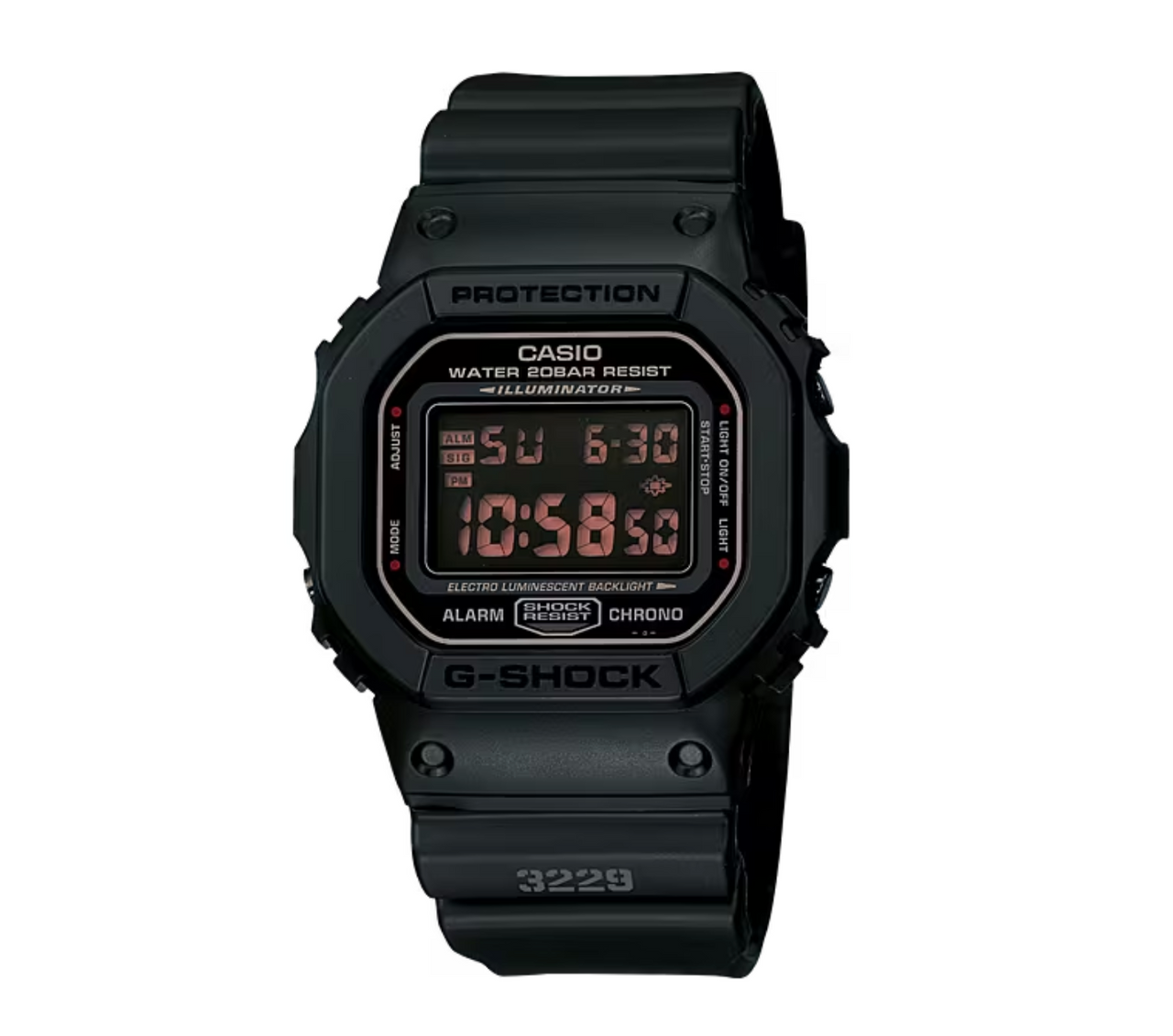 Casio G Shock Watch Men s Black on Black DW 5600MS 1DR Watches Crystals
